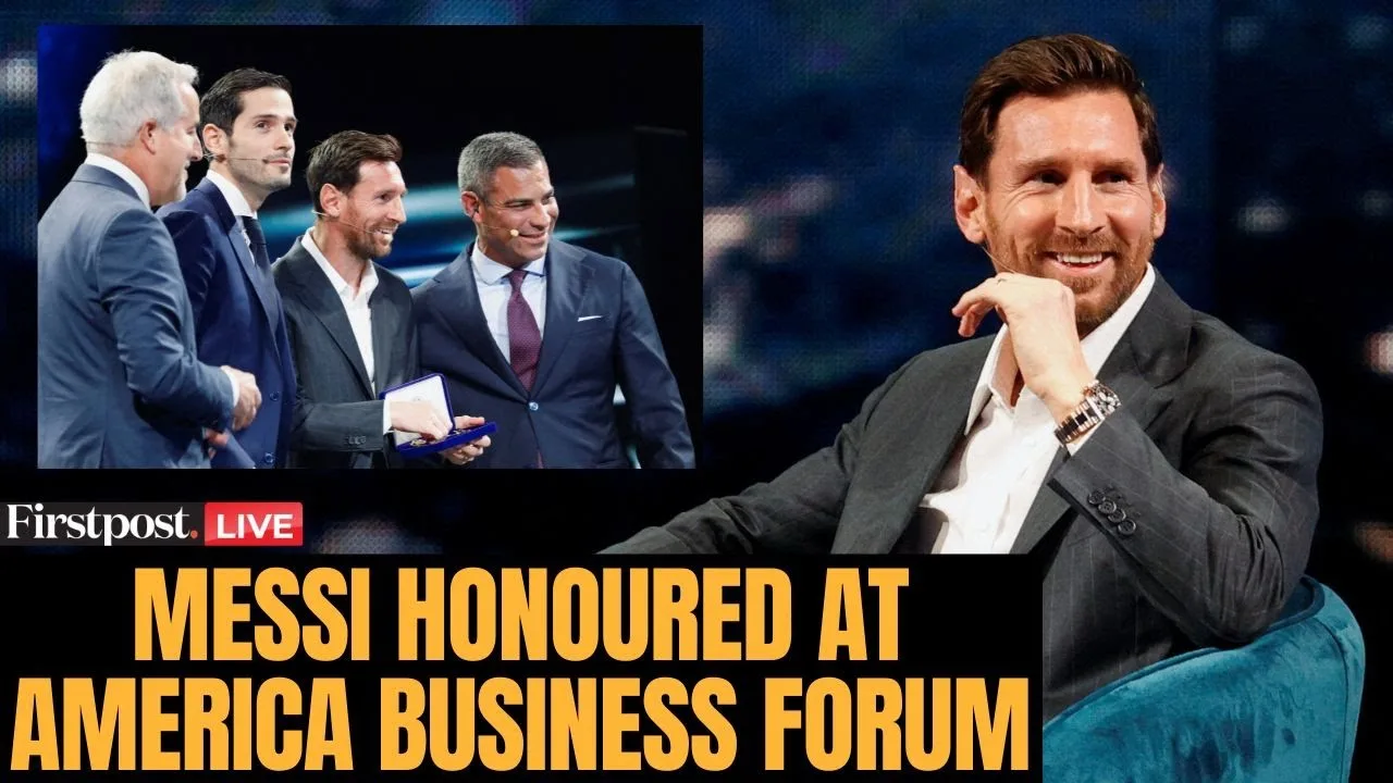 EN DIRECT : Lionel Messi récompensé par la clé de la ville et partage ses espoirs de Coupe du monde au Forum américain | N18G
