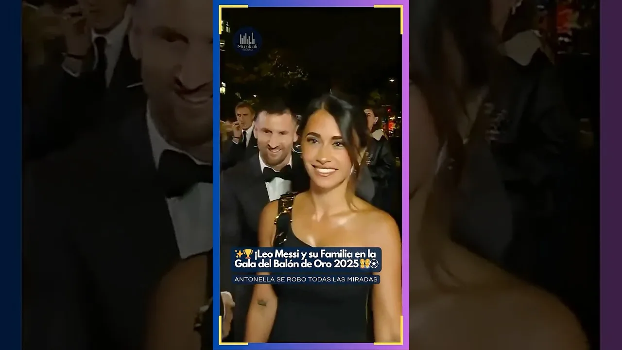 ✨🏆 Leo Messi et sa famille au Gala du Ballon d’Or 2025 👨‍👩‍👧‍👦⚽