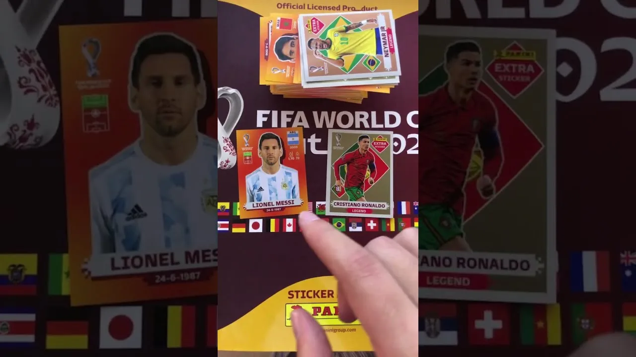 Lionel Messi VS Cristiano Ronaldo con Figuritas del Album