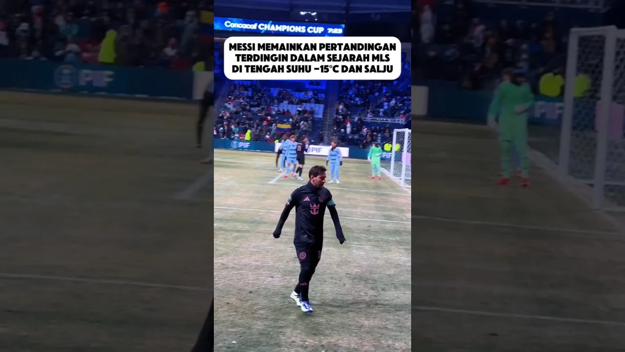 Lionel Messi joue le match le plus froid de l’histoire du MLS au milieu de -15 ° C et de la neige ❄