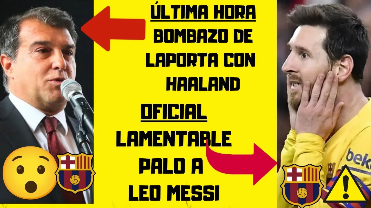 BOMBAZO de LAPORTA con HAALAND PALO de ARTHUR MELO a LEO