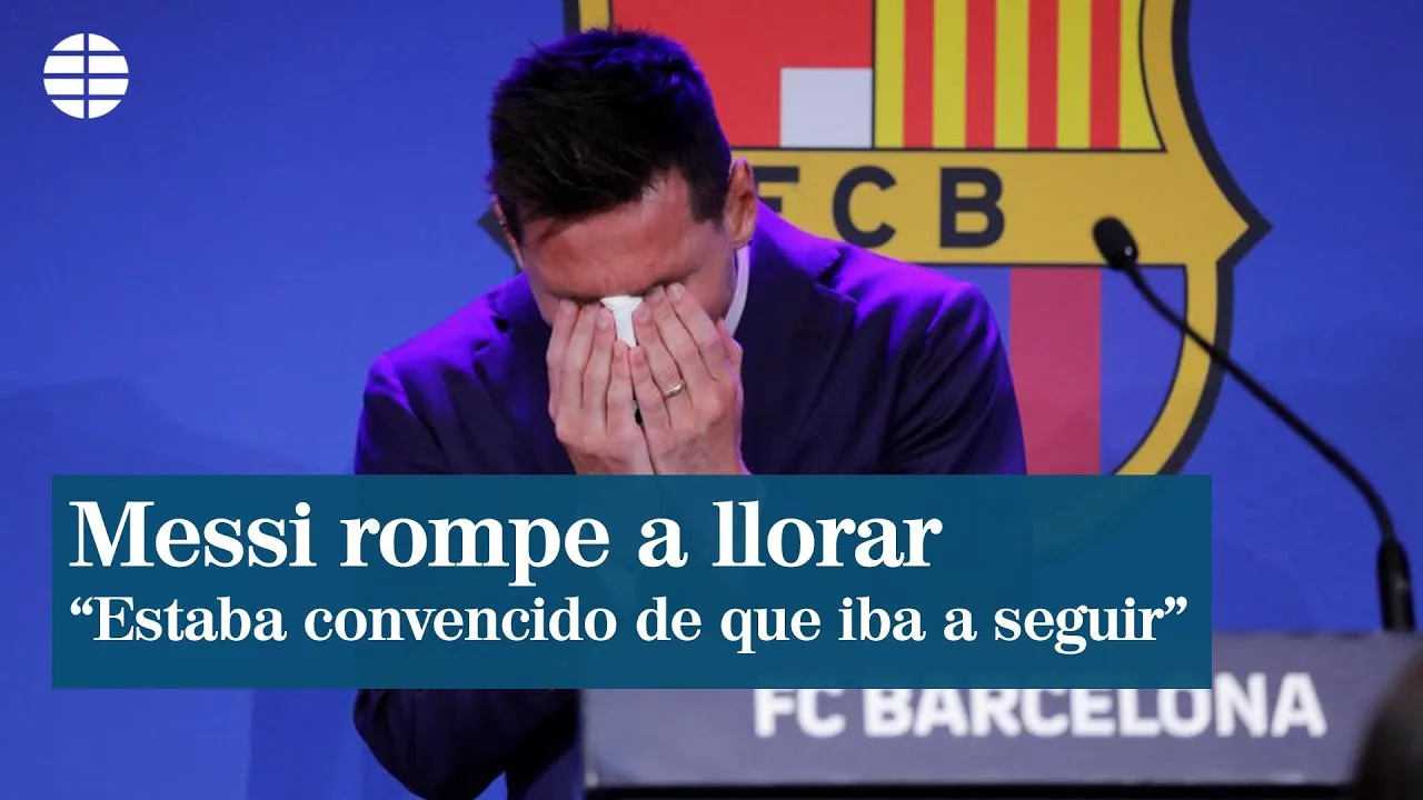 Leo Messi rompe a llorar en plena rueda de prensa: