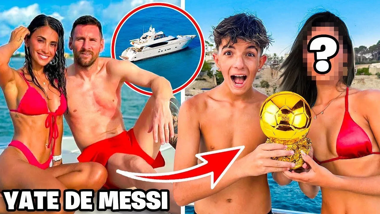 Je suis allé au yacht de Leo Messi pour lui donner la balle dorée!