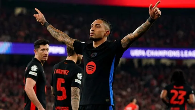 Raphinha poursuit le record de Barcelone de Lionel Messi après son retour à Hout Benfica