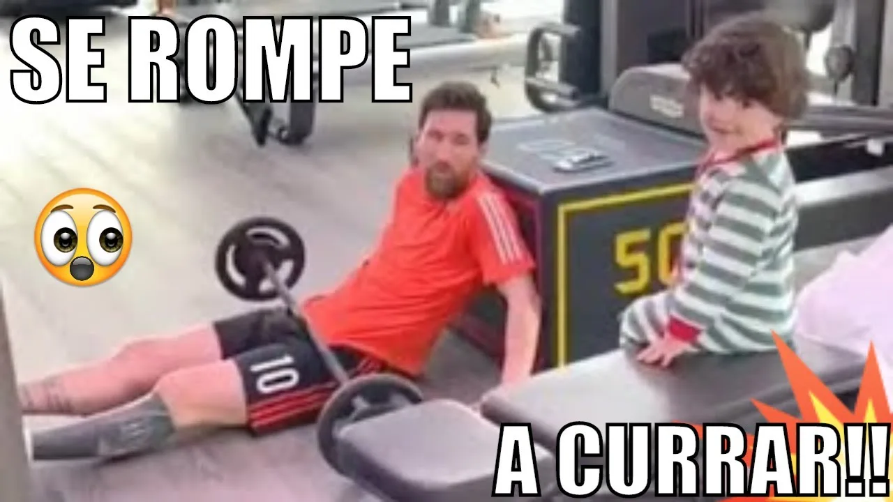 ?LEO MESSI SE ROMPE? a ENTRENAR en casa!!!!?