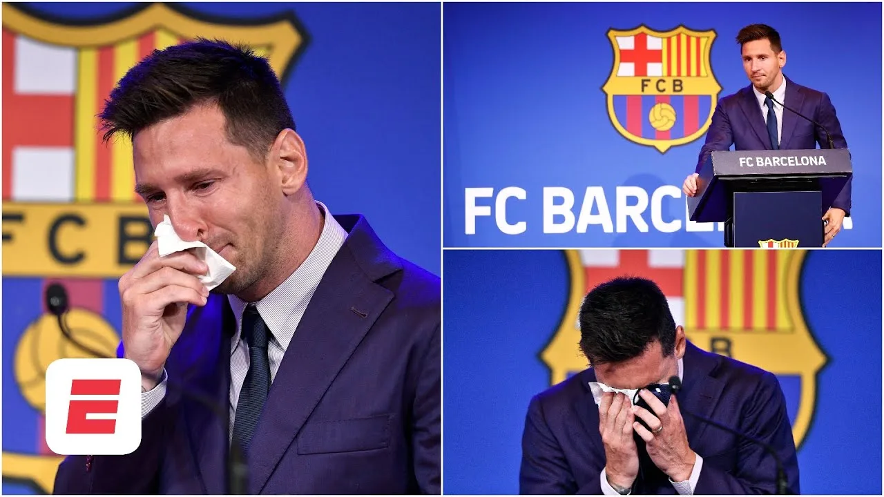 ROMPIÓ EN LLANTO. Lionel Messi se despidió del FC Barcelona