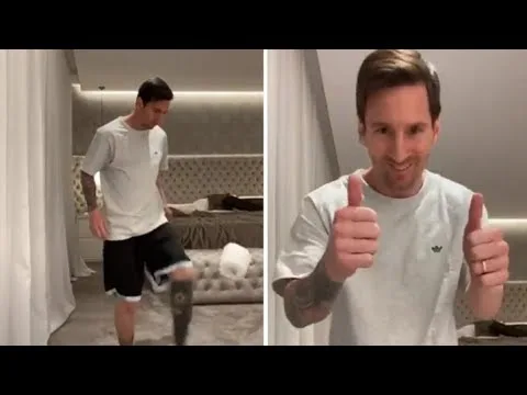 Lionel Messi Messi takes coronavirus challenge