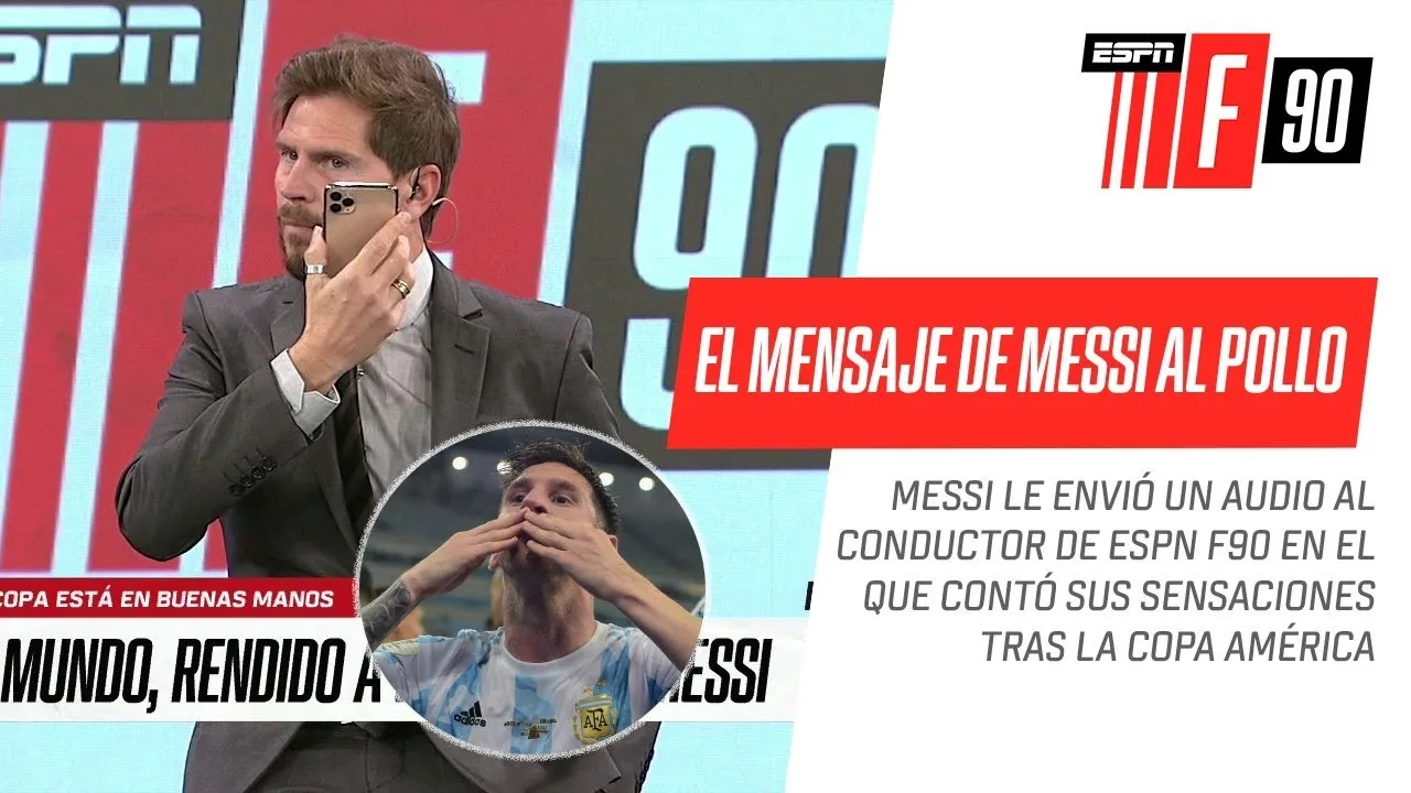 El EMOTIVO MENSAJE DE MESSI para el Pollo #Vignolo tras