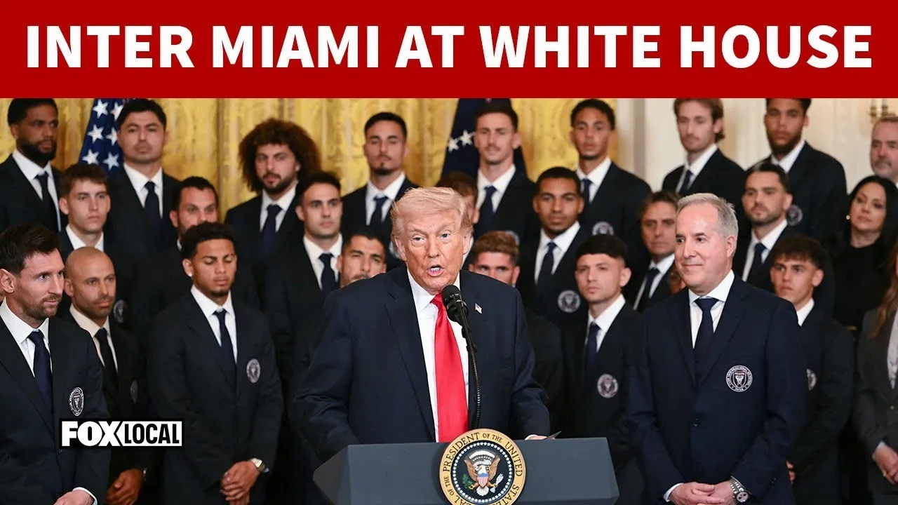COMPLET : Trump accueille Messi et l’équipe de l’Inter Miami FC à la Maison Blanche