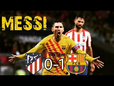Atletico de Madrid vs Barcelona 0-1 Lionel Messi goal