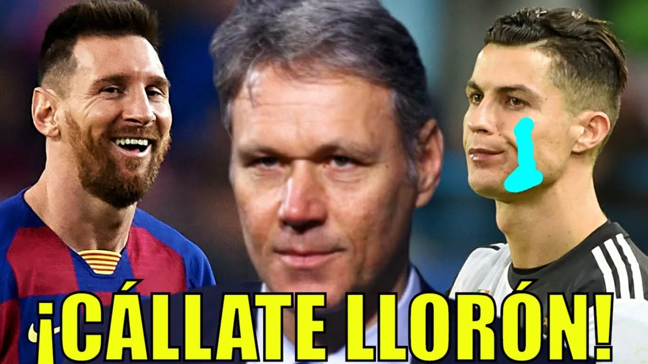 VAN BASTEN?HUMILLA? a CRISTIANO en POST de LEO MESSI?
