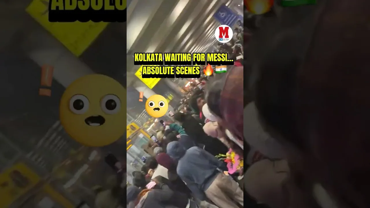 Kolkata is LOSING ITS MIND waiting for Leo Messi. 🔥👑🇮🇳#Messi #India #Soccer #Viral
