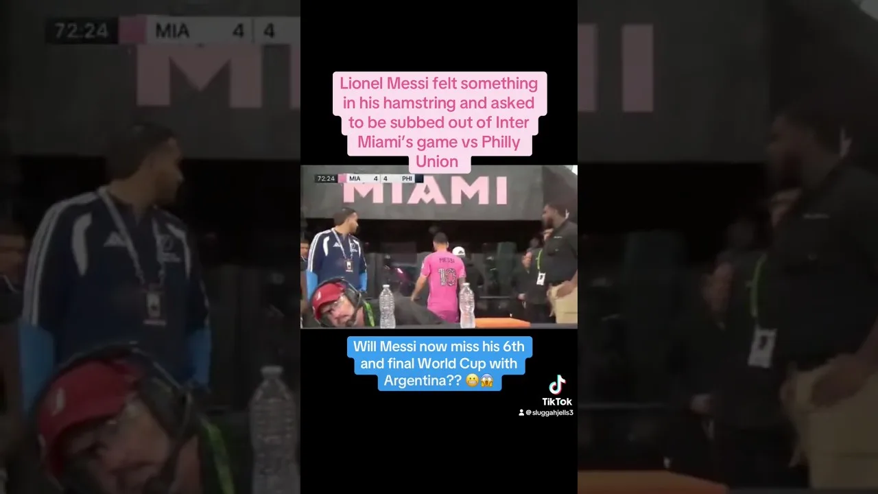 Lionel Messi subs out off Inter Miami’s game with hamstring injury, putting final Word Cup in danger