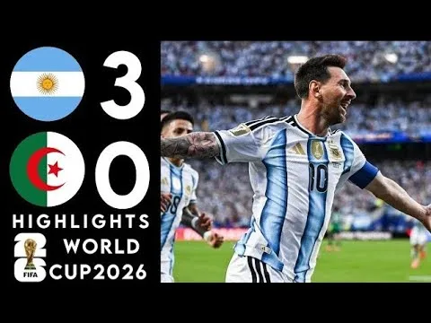 Temps forts Argentine vs Algérie