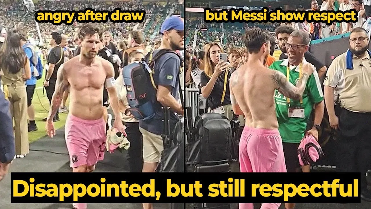 Messi réagit avec colère après avoir réalisé que Miami affrontera le PSG après le tirage contre Palmeiras