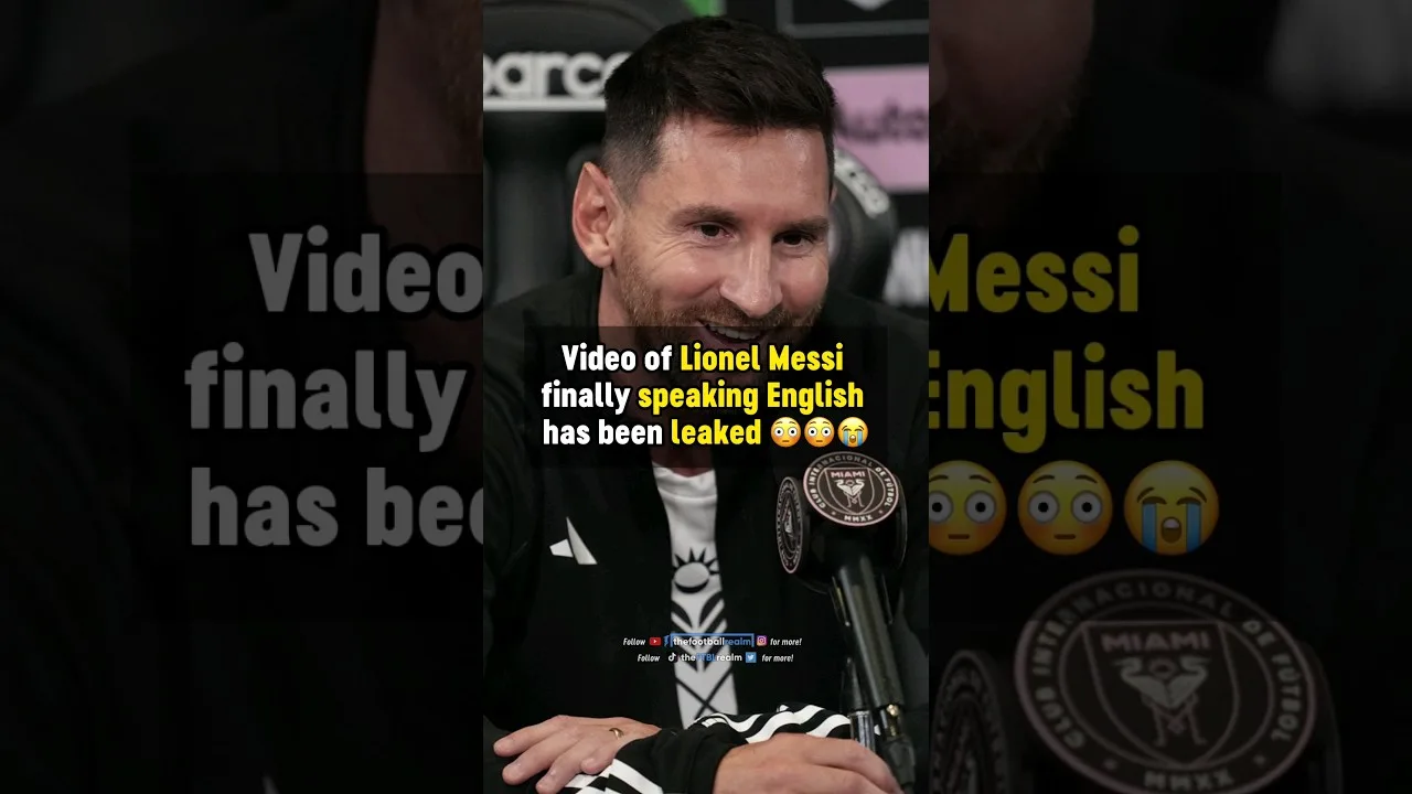 Messi PARLE ANGLAIS 🚨👀 #football