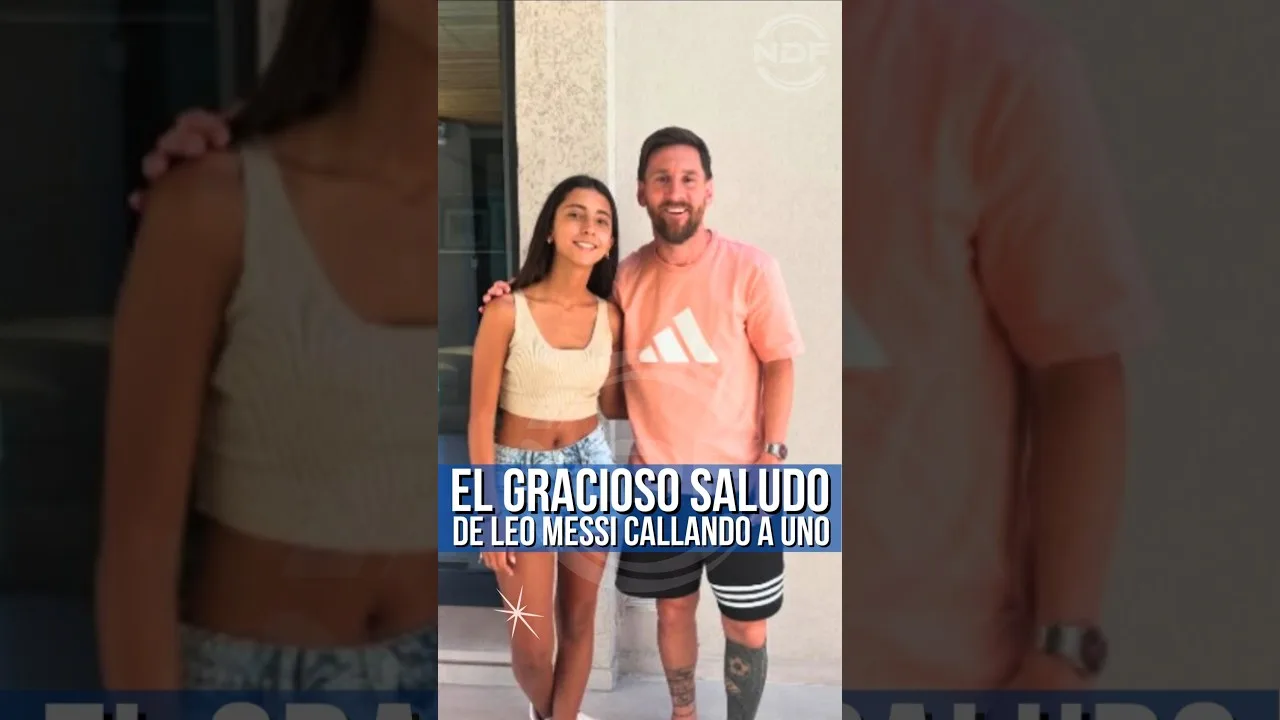 Leo Messi a fait taire une personne pour lui envoyer un message de salutation 😂
