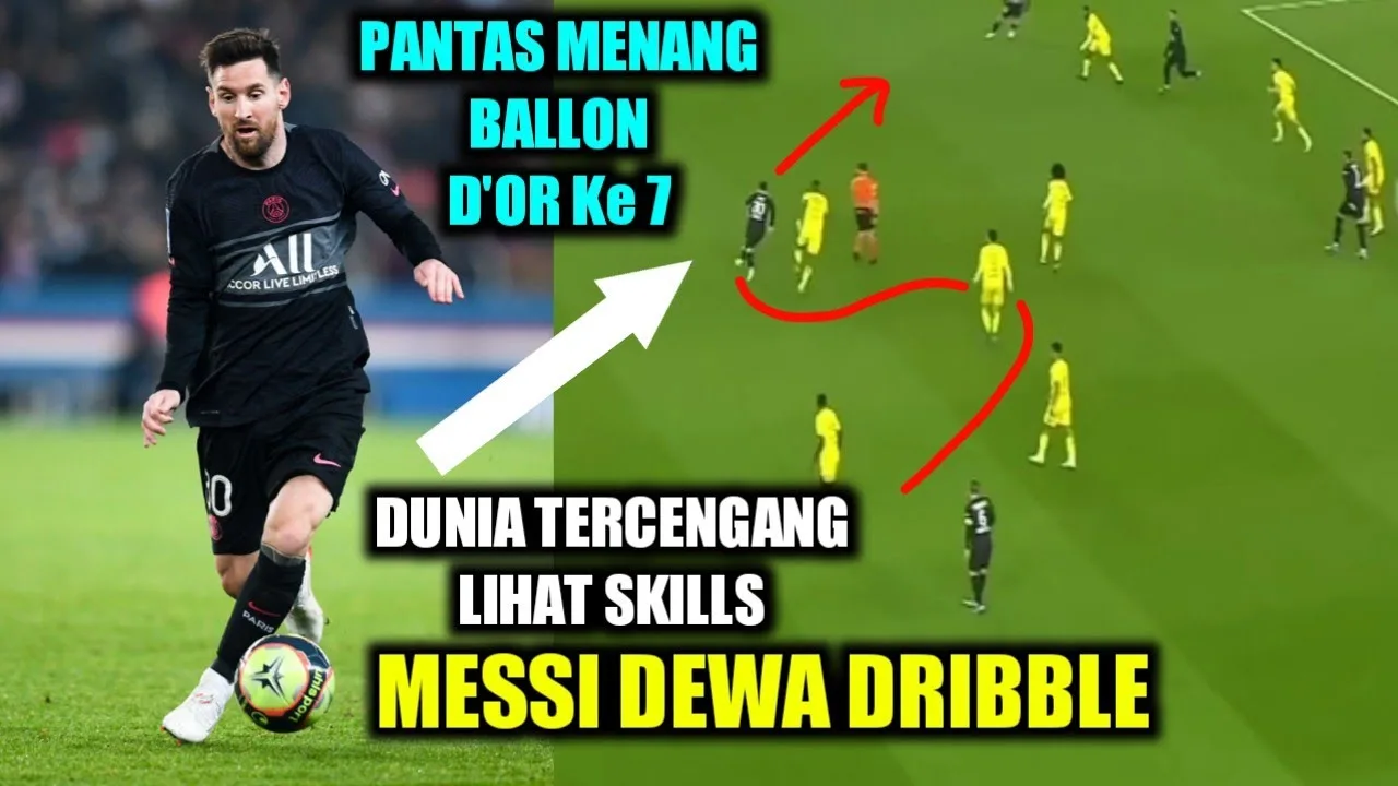 DUNIA TERPUKAU SENI BOLA DEWA DRIBBLE LIONEL MESSI