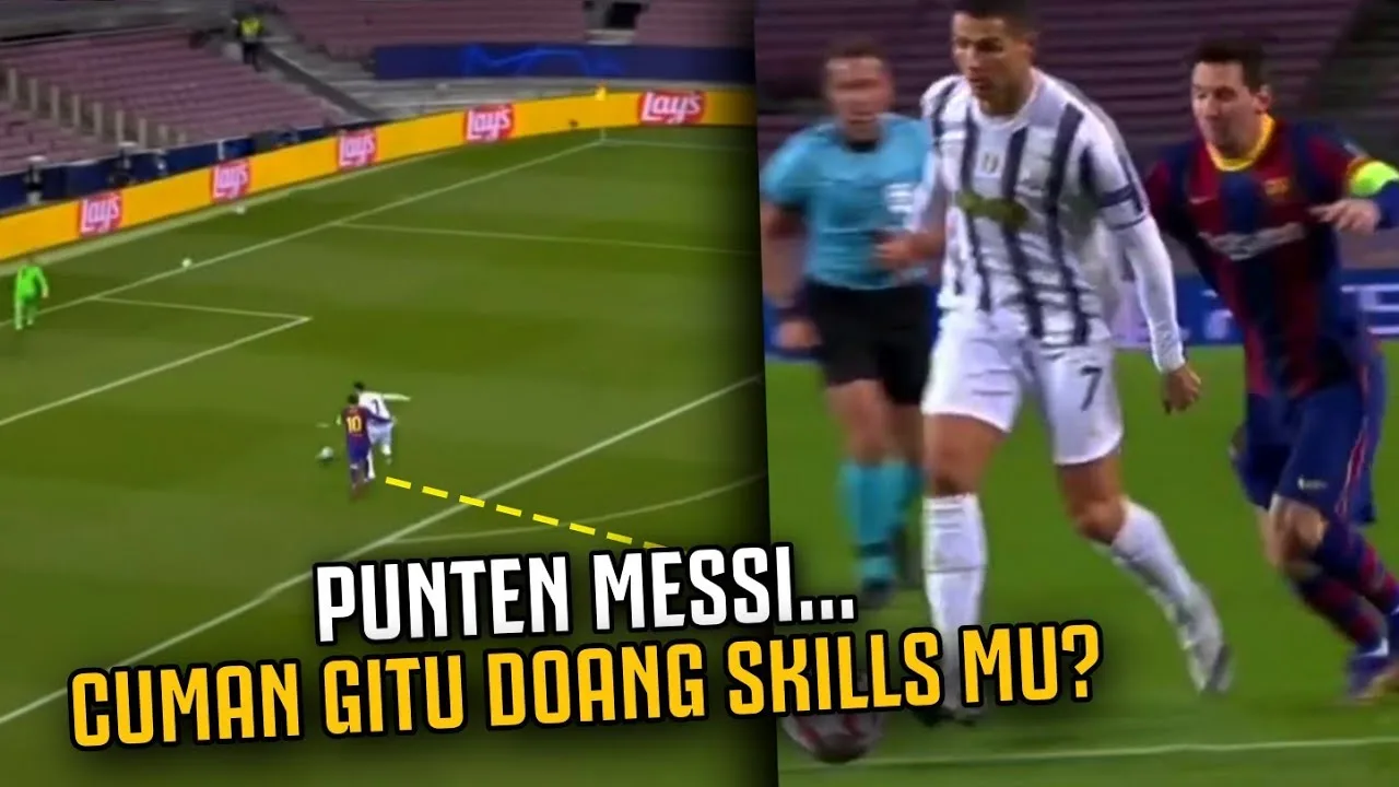 MESSI TAK BERANI TACKLE CR7Detik Detik Ronaldo Mencuri