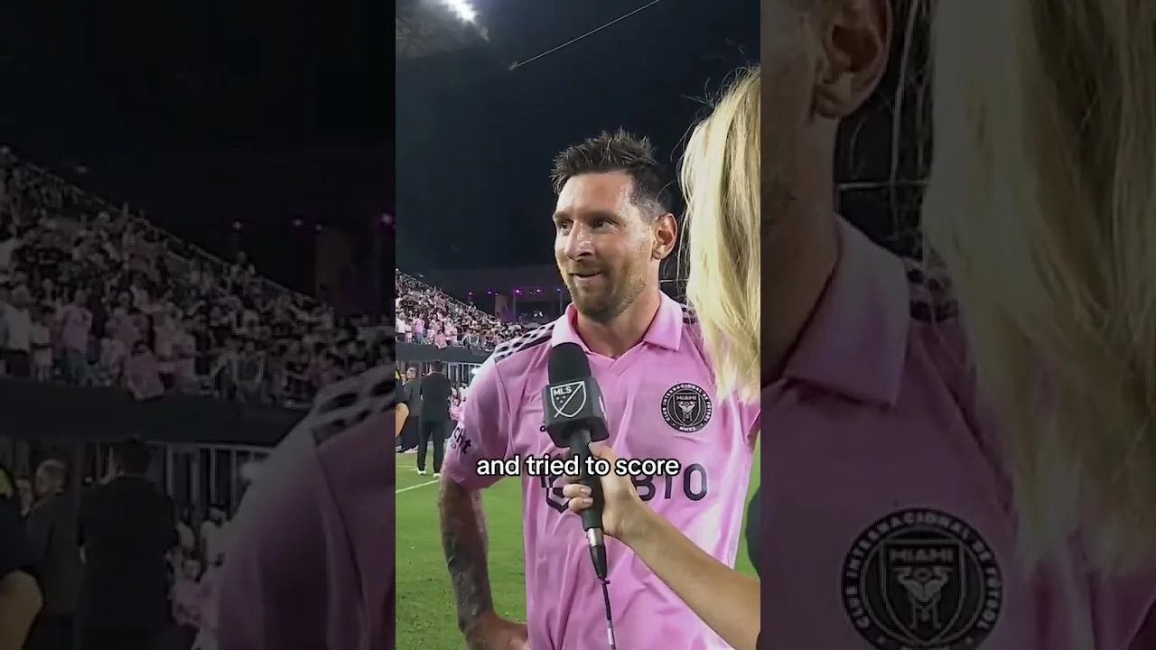 Leo Messi on his first goal for Inter Miami 🎤