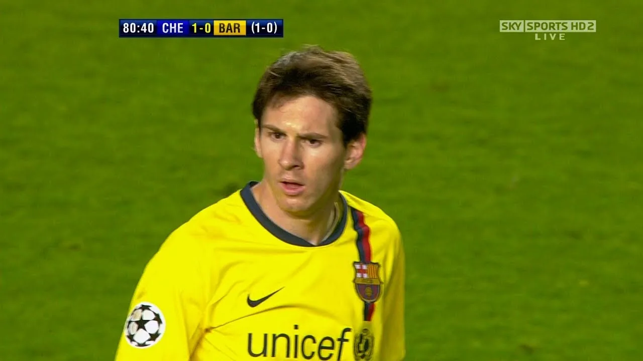 Lionel Messi vs Chelsea (UCL) (Away) 2008-09 English