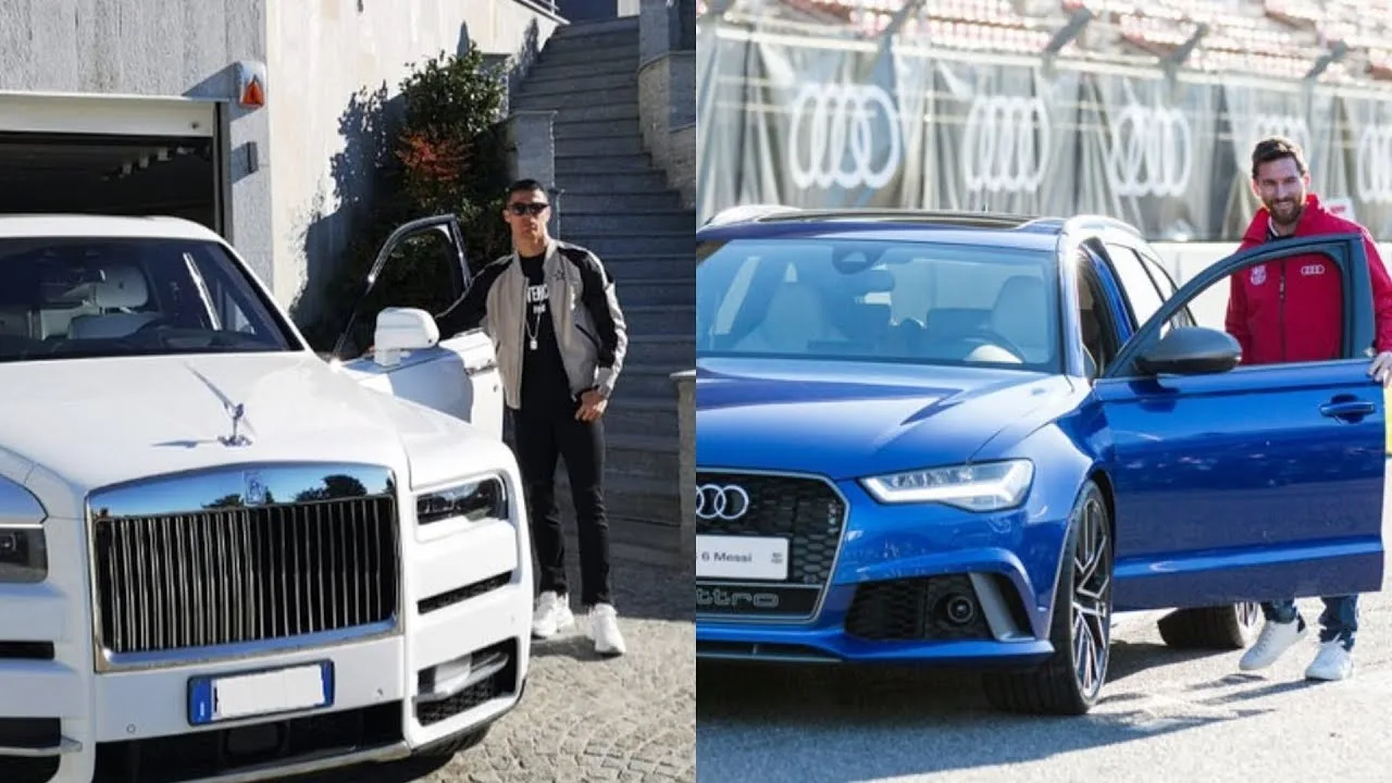 Cristiano Ronaldo vs lionel Messi Car Collection 2019