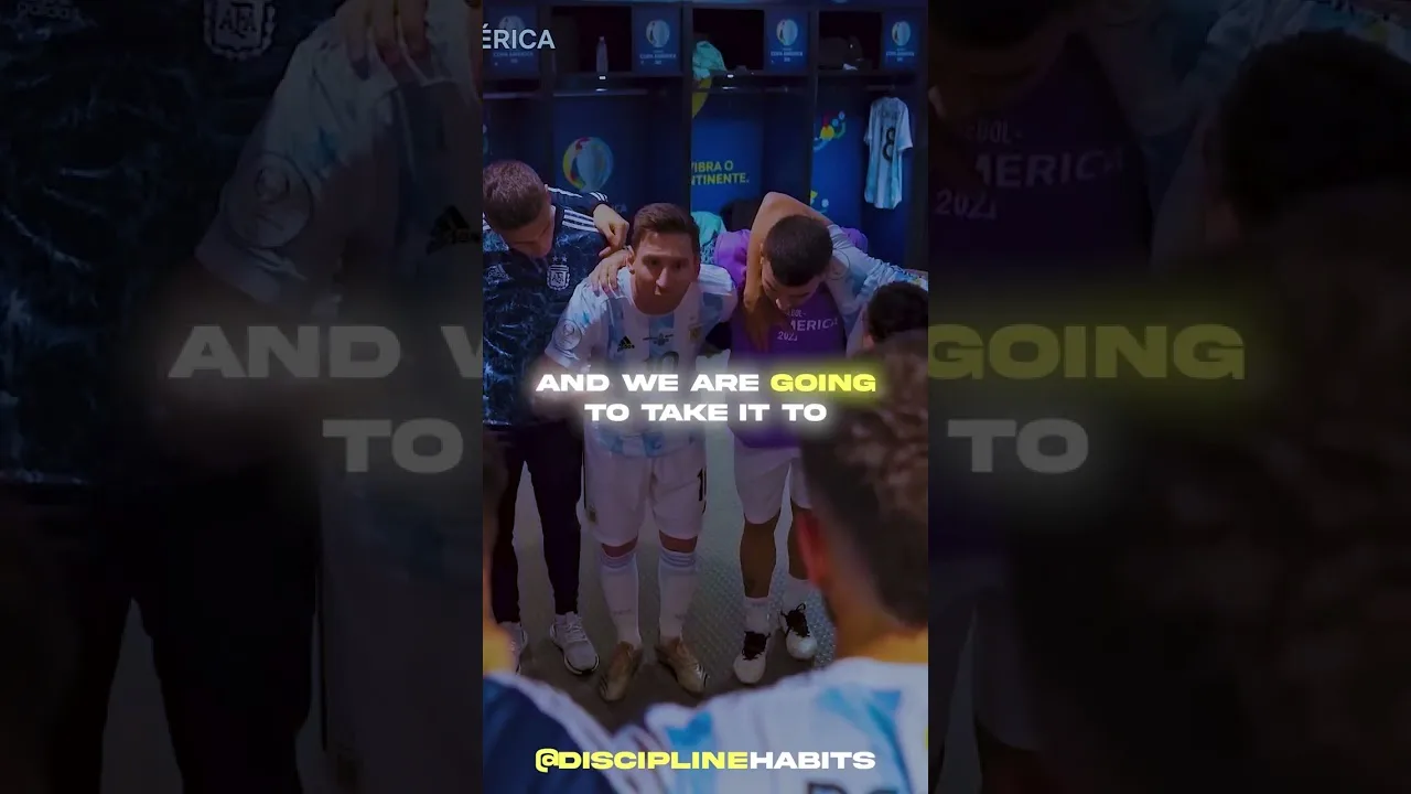 Leo Messi prononce un discours de motivation avant la finale de la Coupe du monde | #Leomessi #football #Motivation