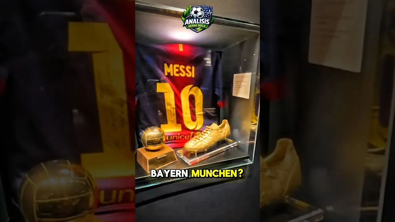 kenapa bisa ada Jersey Lionel messi di mesium bayern munchen?🤔 #analisissepakbola #beritabola #bola