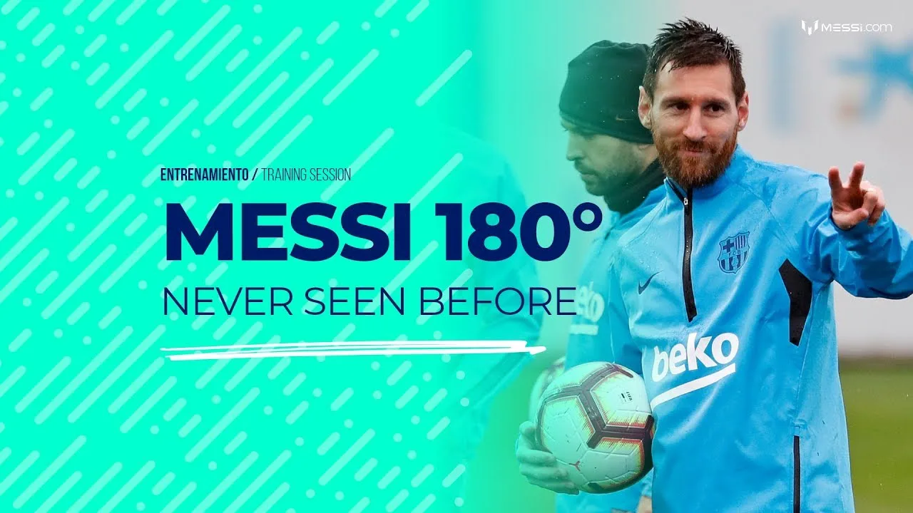 ¡Messi entrenando como no lo viste nunca!