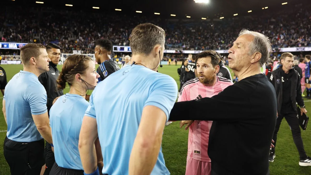 Furious Lionel Messi Saved From Red Card par Bruce Arena