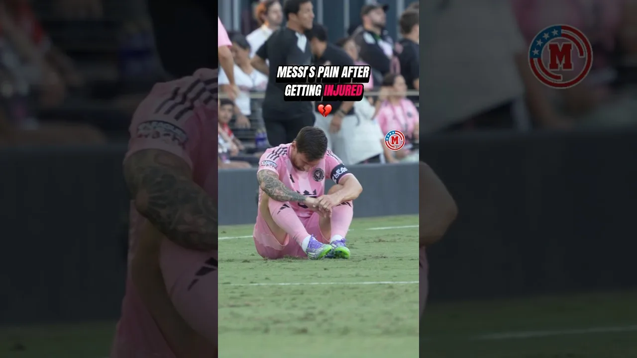 Leo Messi suffered an early injury against Necaxa and couldn’t hide his sadness and frustration 💔