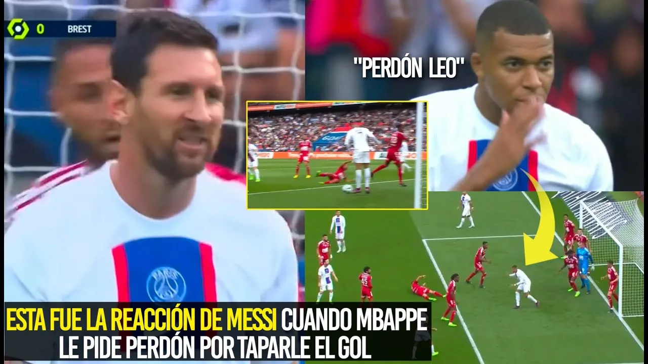ESTA FUE LA REACCIÓN DE MESSI CUANDO MBAPPE LE PIDE PERDÓN