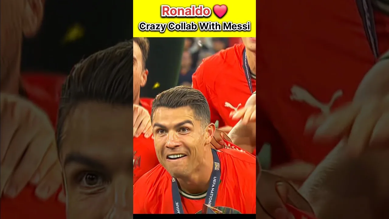 Collaboration folle de Cristiano Ronaldo avec Lionel Messi 😱 || #shorts