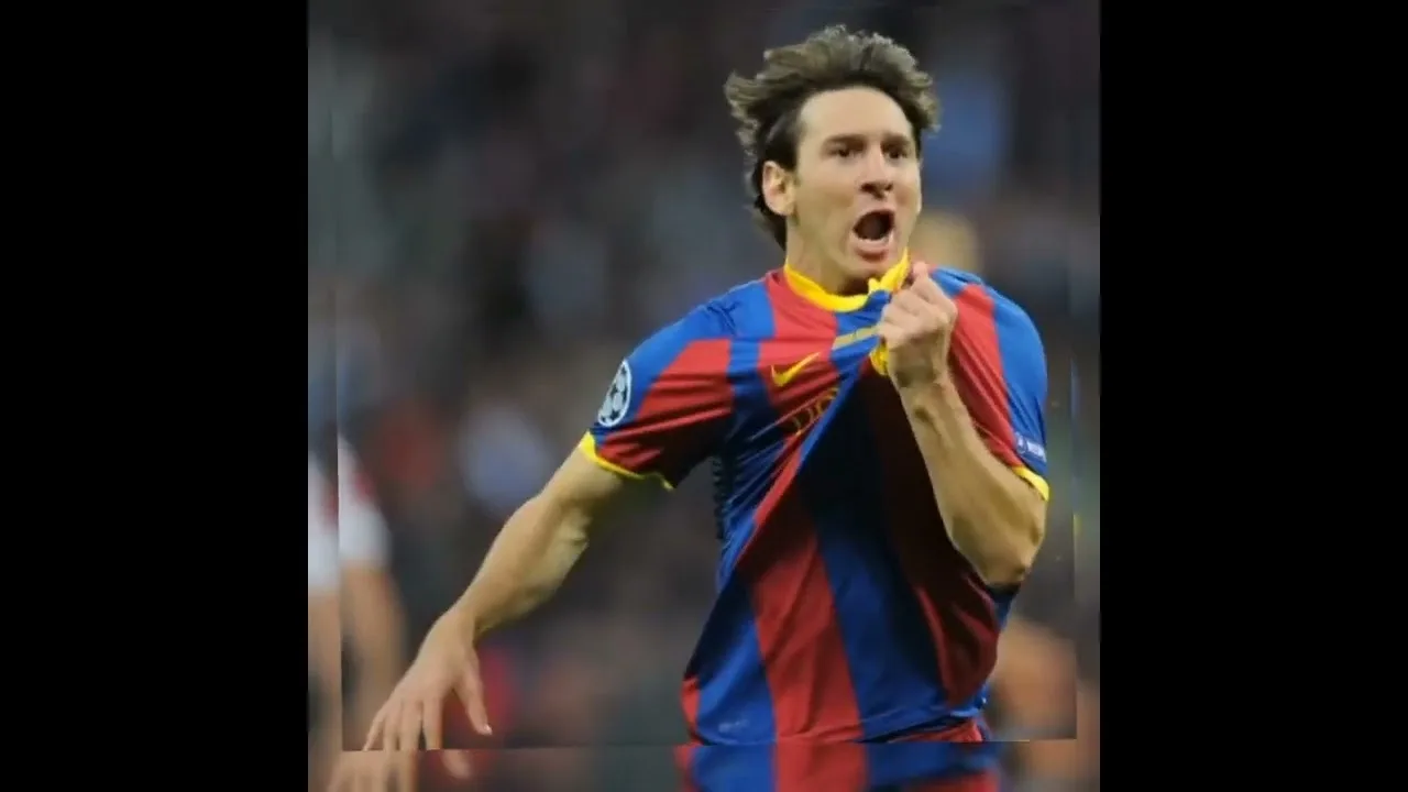 "Leo Messi's joy after goal" #messi