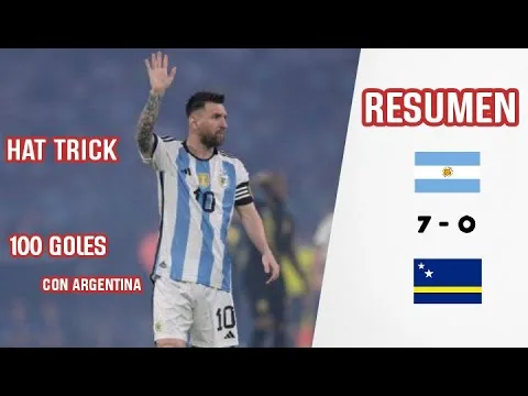 LLEGÓ HAT TRICK #50 de LEO MESSI || Argentina vs Curazao