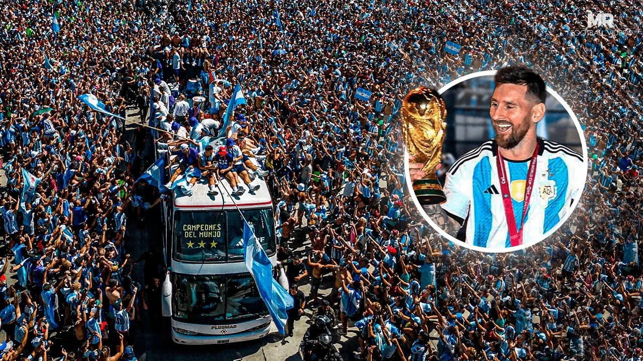 UNBELIEVABLE! Lionel MESSI & Argentina Celebrating with +5
