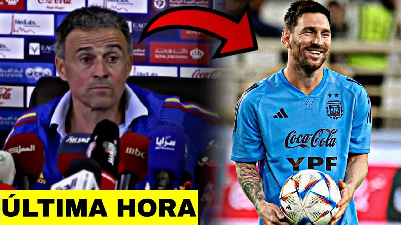 LUIS ENRIQUE SE RINDE ANTE LEO MESSI HOY  SILENCIA A LOS