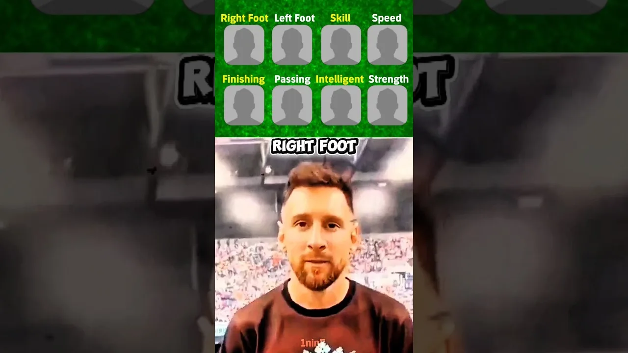 Messi a sélectionné les meilleurs joueurs en fonction de leurs compétences ☠️👌