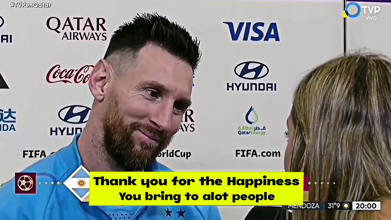 Reporter Pays Emotional Tribute to Lionel Messi during an