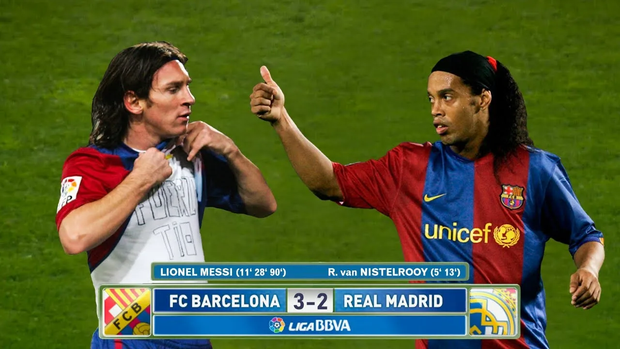 Ronaldinho will never forget Lionel Messi's performance
