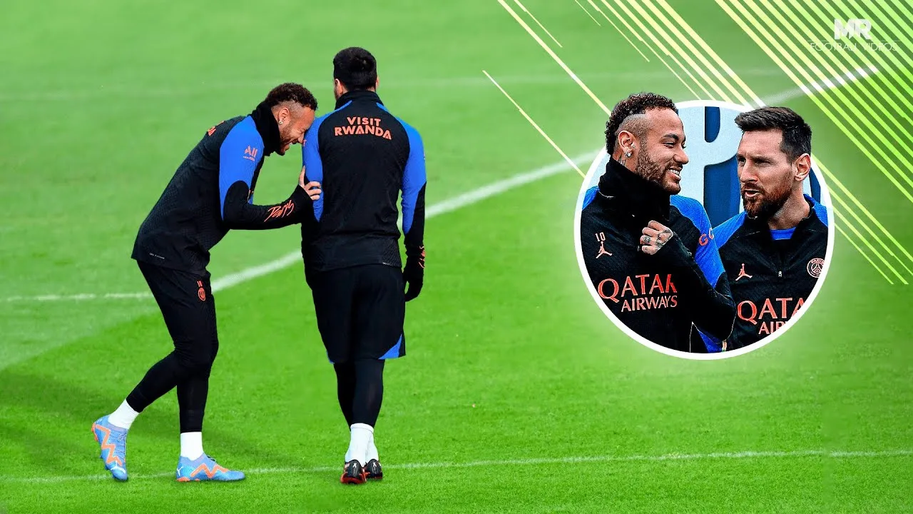 EXCLUSIVE! RARE Moments of Lionel Messi & Neymar in Training