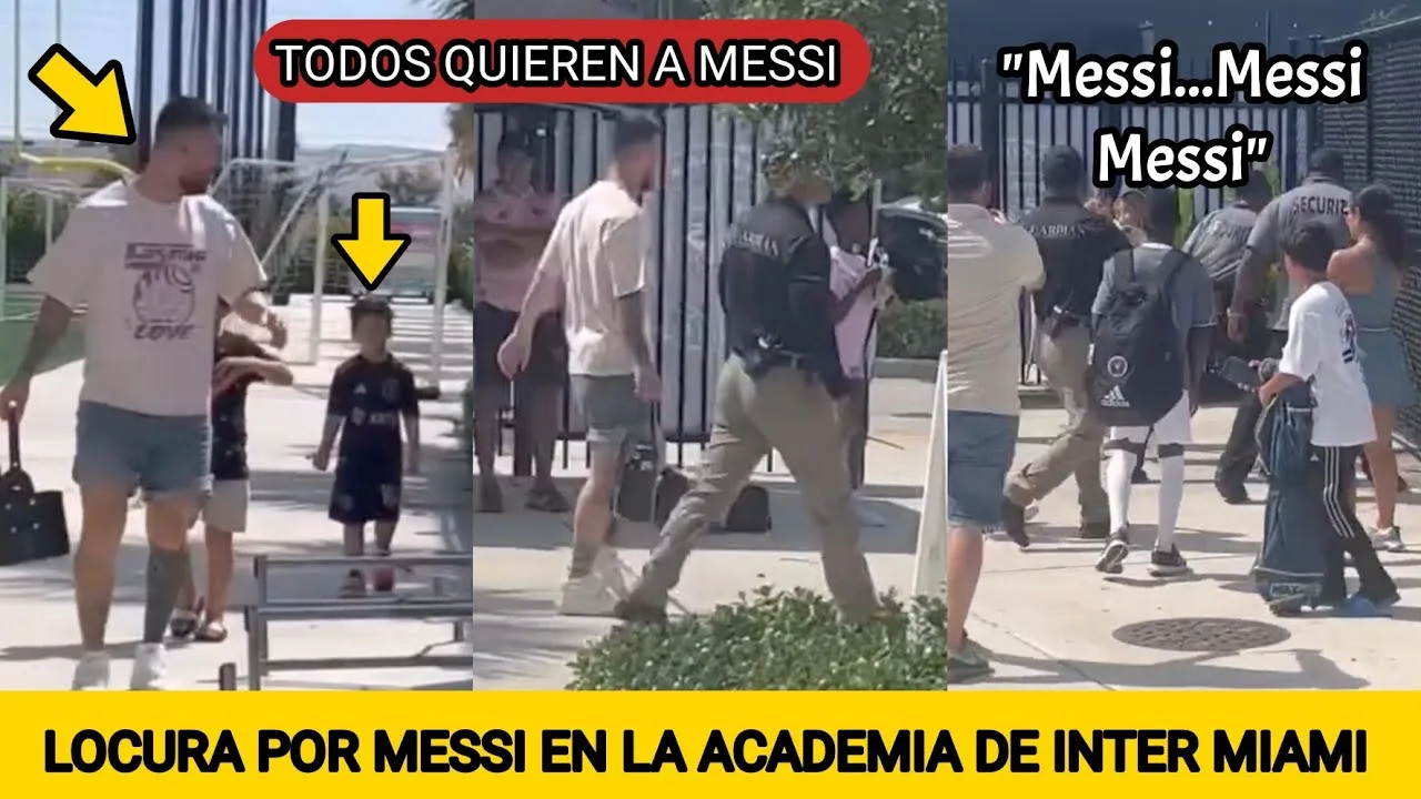 MIRA LA LOCURA POR LEO MESSI EN LA ACADEMIA DEL INTER MIAMI