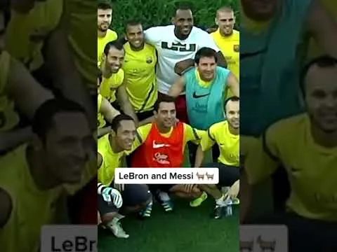 When LeBron James linked up with Lionel Messi at Barcelona