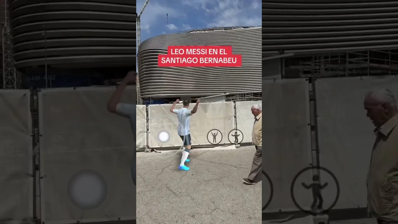 ME ENCUENTRO A LEO MESSI EN EL SANTIAGO BERNABÉU 😳