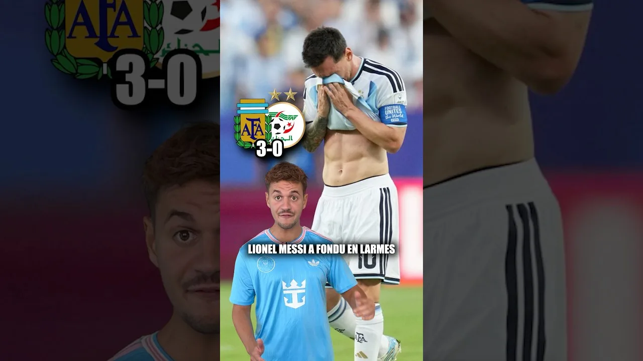Messi a fondu en larmes contre l’Algérie 🥹 #messi #lionelmessi #argentina #worldcup #football