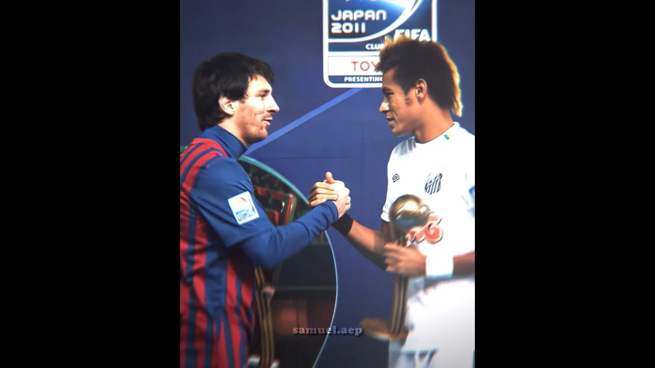 Quand Neymar a rencontré Messi pour la première fois 🔥 #shorts #neymar #messi #football