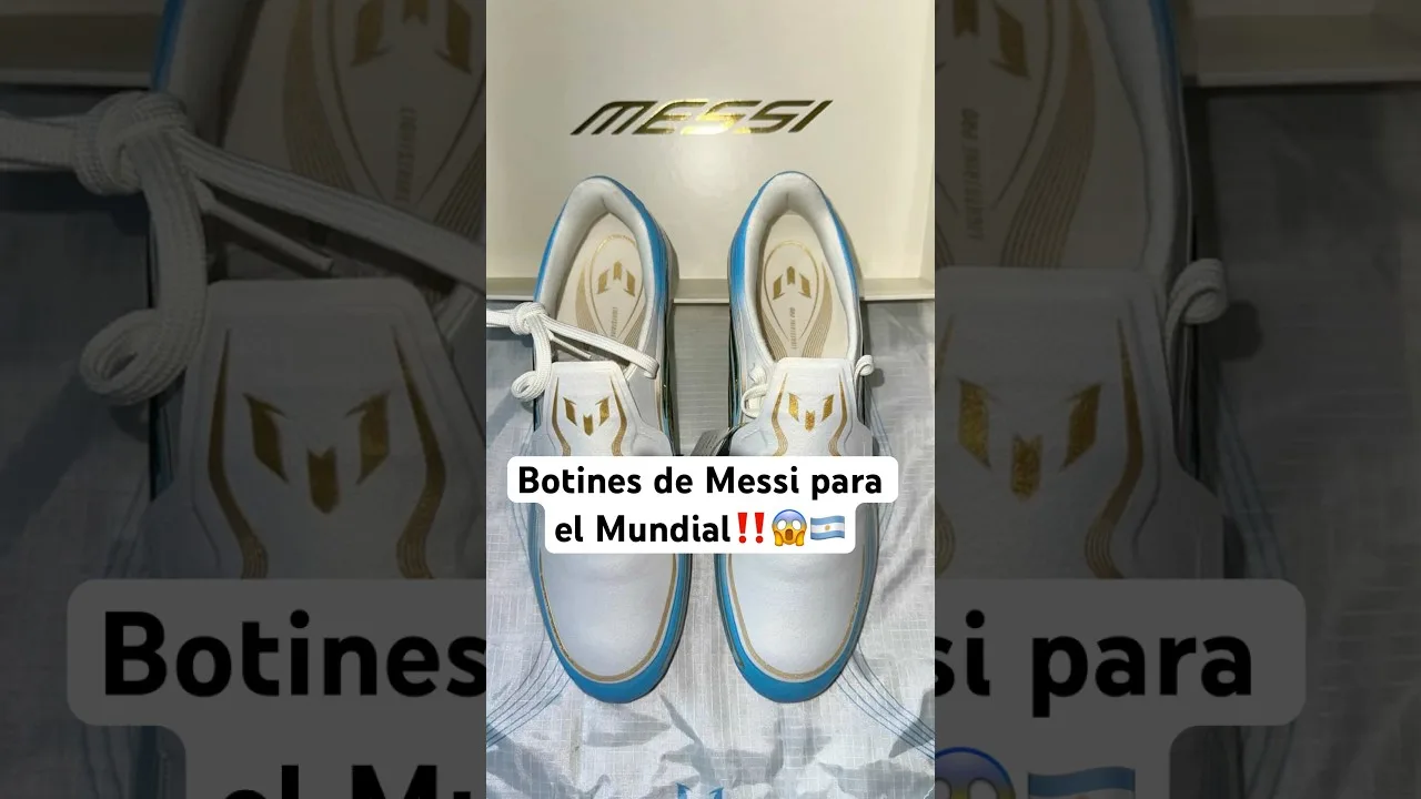 Los botines de Leo Messi para el Mundial ‼️🤩🇦🇷 #messi #botinesmessi