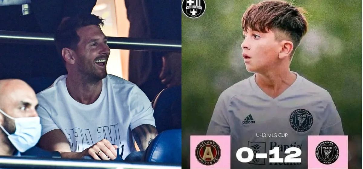 Thiago Messi, le fils de Lionel Messi, n’a pas marqué 11 buts dans un seul match