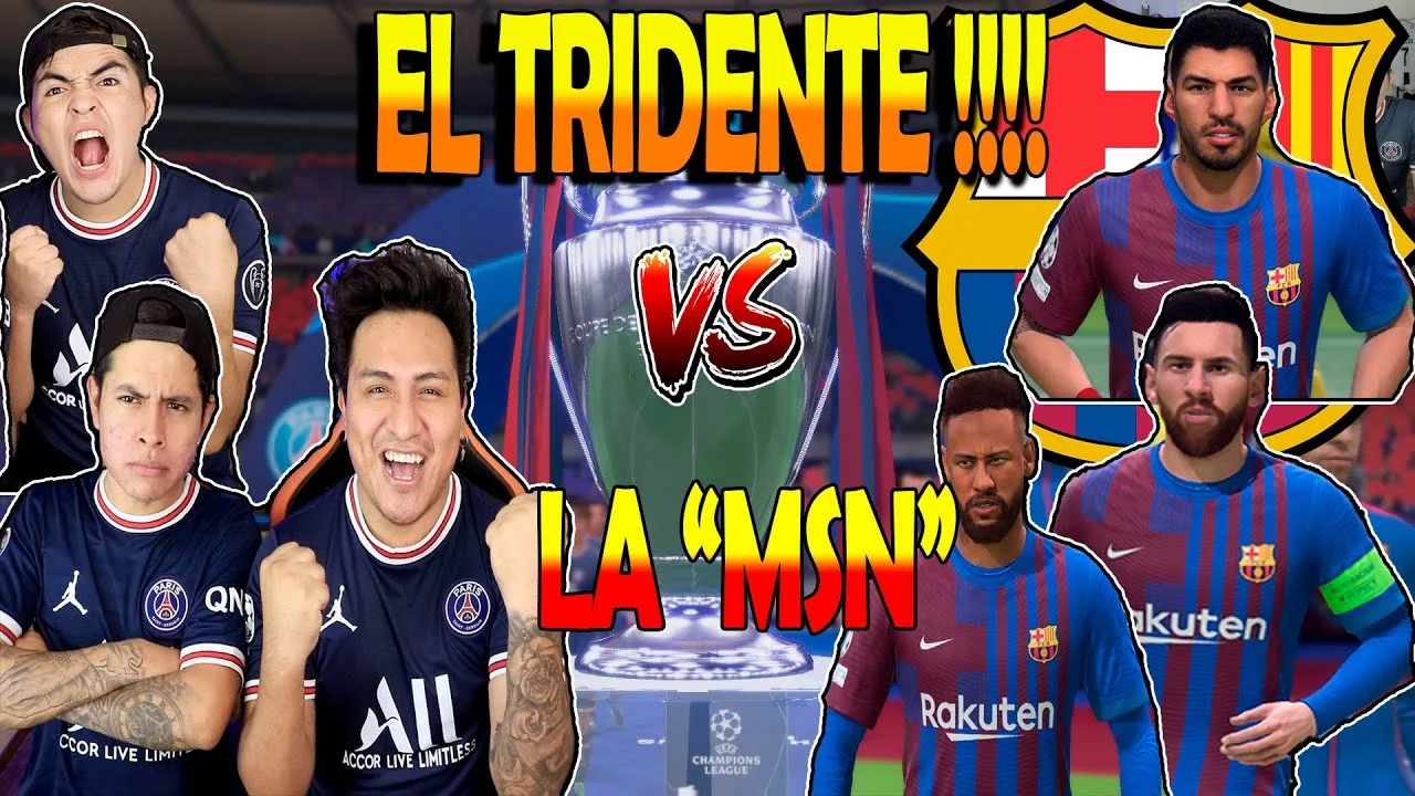 EL TRIDENTE vs LEO MESSI , LUIS SUAREZ & NEYMAR JR !! LA