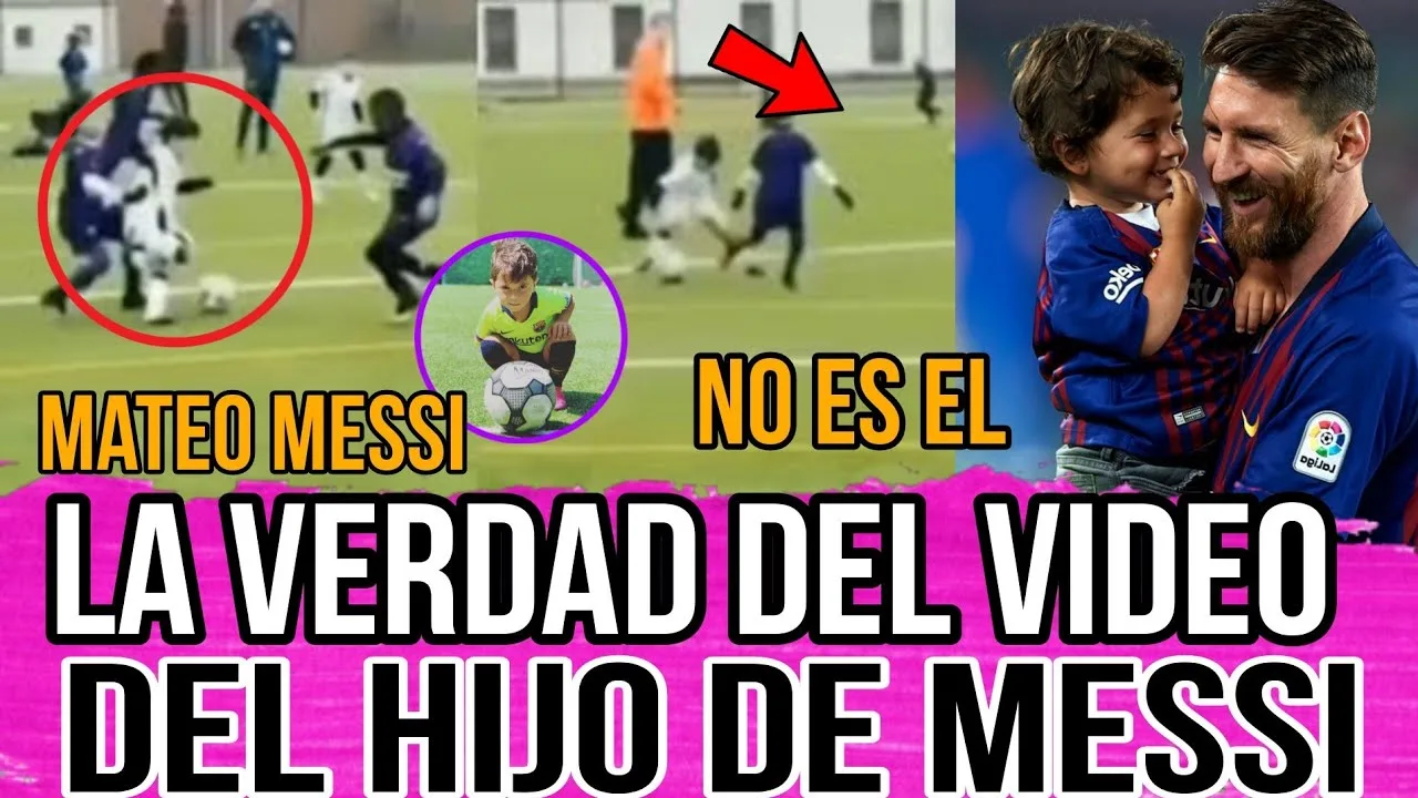 LA VERDAD del VIDEO de MATEO MESSI jugando IGUAL que LEO